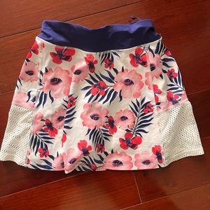Small floral tennis skirt